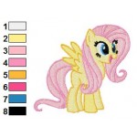 Fluttershy Embroidery Design